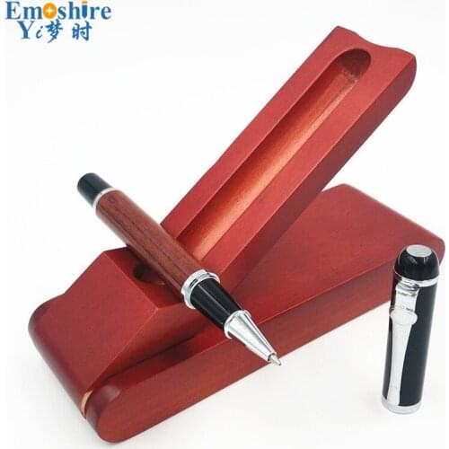 New Arrival Emoshire High-end Natural Wood Ballpoint Pen Ball Pen Gift Creative Roller Ball Pens School Stationery P469