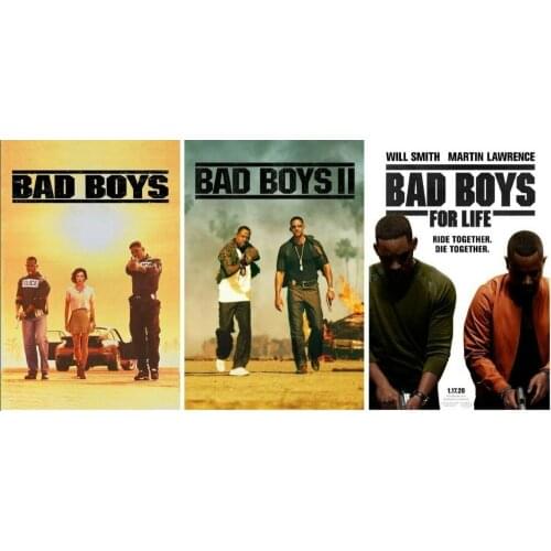Bad Boys For Life Trilogy Art Film Print Silk Poster Home Wall Decor 24x36inch