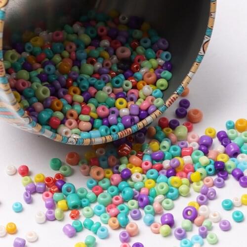 Glass Beads Czech Acrylic Pony Round Spacer Beads DIY Bracelet Pendant Earrings Jewelry Making Accessories-2/3/4mm