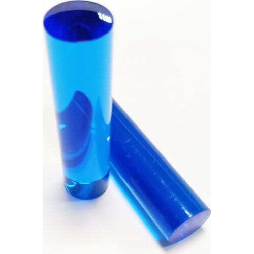 Acrylic Light Guide Acrylic rod for Park decoration Shopping activities OD25MMx 10cm blue
