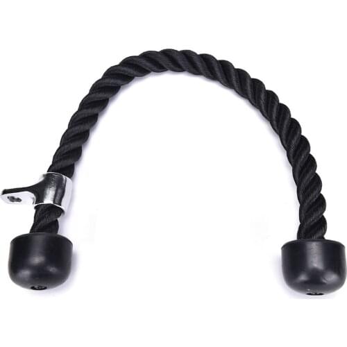 Tricep Rope Push Pull Down Cord For Home Gym Fitness Crossfit Abdominal Crunches Cable Attachment Exercise Training Equipment
