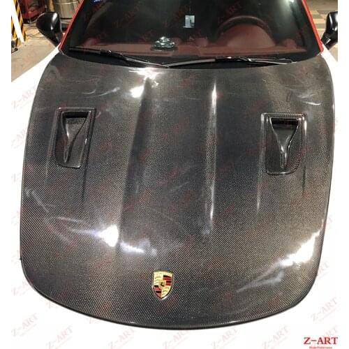 Z-ART 718 GT2 RS carbon fiber front hood for 718 Boxster Cayman carbon fiber front trunk lid for 718