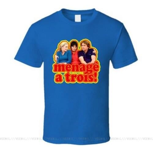 Threes Company Menage A Trois Funny Ritter T Shirt Cool Casual Street T-Shirt Men Unisex New Fashion Tshirt Fast Shipping