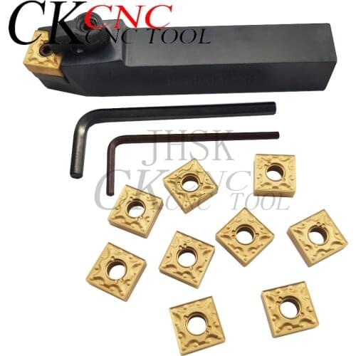 1pc MSBNR MSBNR1616H12 External Turning Tool Holder and 10pcs SNMG120404-MA UE6020 Carbide Inserts Lathe Cutting Tools Set