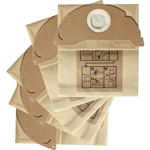 10Pcs Dust Filter Paper Bag for Karcher WD2250/A2004/A2054/MV2,Vacuum Cleaner Parts,Replacement Dust Bags