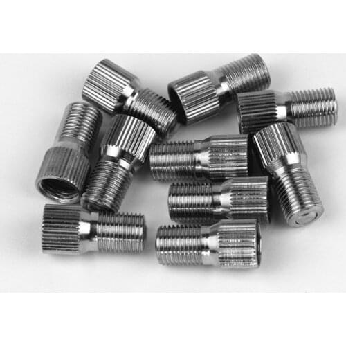 10pcs V2B Tire Wheel Metal Inflate Through Valve Stem Extension Extender Caps Cover Accessories