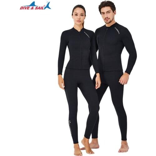 2MM Men Women Neoprene Diving Jacket And Long Pants Are Sold Separately Bodysuit Coat Trousers Swimming Snorkeling Beach surfing