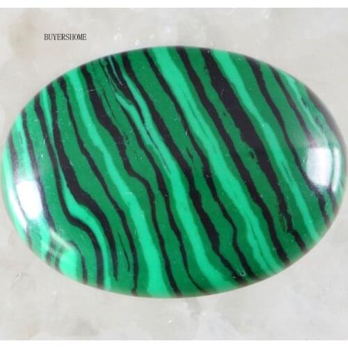 For Jewelry Making Necklace Pendant Bracelet Earrings 18x25MM&15x20MM Oval Natural Stone Bead Green Malachite CAB Cabochon 5Pcs