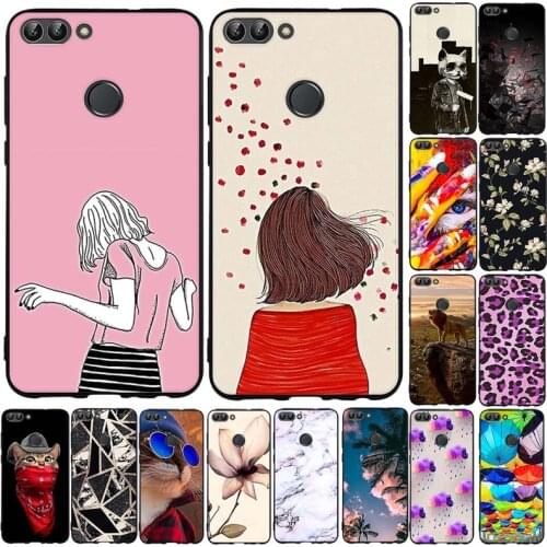 A For Huawei P Smart 2017 Case Silicone Soft Back Cover Case For Huawei P smart FIG-LX1 Case Coque Psmart 5.65 inch Phone Case