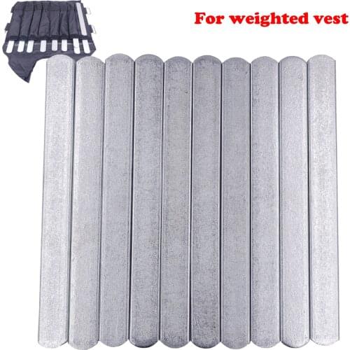 Weight Steel Plates 25cm Long Load-Bearing Adjustable Training Accessories Anti-rust Sturdy for Weighted Vest Fitness Equipment