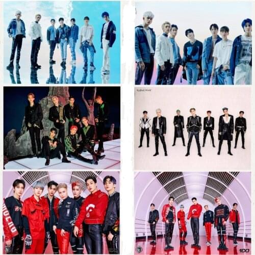 5D DIY Diamond Painting Kpop SuperM Clear Image New Album Full Diamond Embroidery Home Decor Cross Stitch Kits