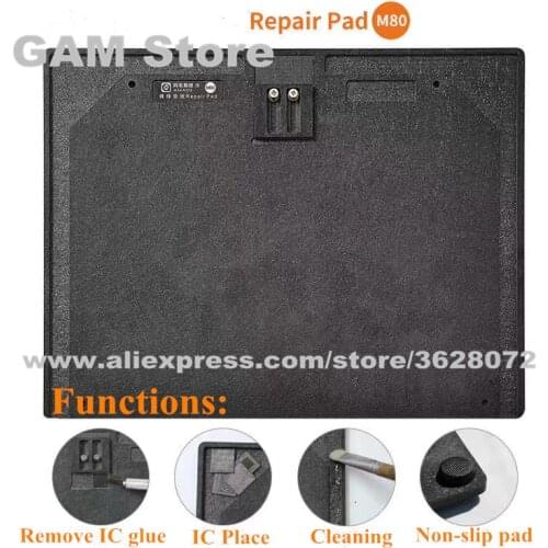 Amaoe M80 Repair Pad Mat Phone Repair IC Chip Quick Glue Removal Board Non-slip Pad Synthetic Stone Soldering Mobile Repair Kit
