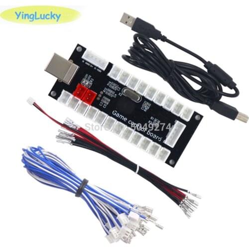 Arcade Joystick USB Zero Delay Encoder PC board And Cable For Controls Arcade Game DIY Kit Raspberry Pi 3B