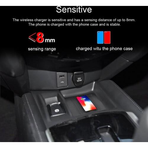 Qi Car Wireless Charger For iPhone Xs Max Xr X Samsung S10 S9 for Nissan X-trail / Qash Intelligent Fast Phone Holder