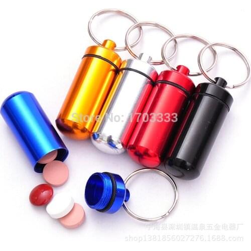 Free shipping Micro Pill box Cache Container Geocache Geocaching keychain Pill holder #FD001 500pcs