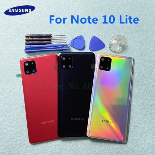 SAMSUNG Back Plastic Housing Battery Cover For Samsung Galaxy Note 10 Lite N770 N770F/DS N770F/DSM Rear Case + Tools