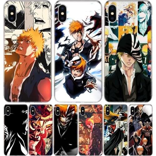 Kurosaki Ichigo Cover Phone Case For Iphone 11 12 Mini Pro 7 6 X 8 6S Plus XS MAX + XR 5S SE 10 9 Art TPU Coque Capa Shell