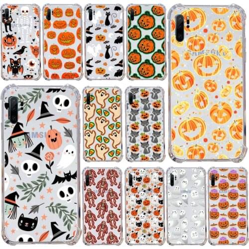Halloween horror cartoon funny Phone Case Transparent Clear For Samsung Galaxy A71 A21s S8 S9 S10 plus note 20 ultra