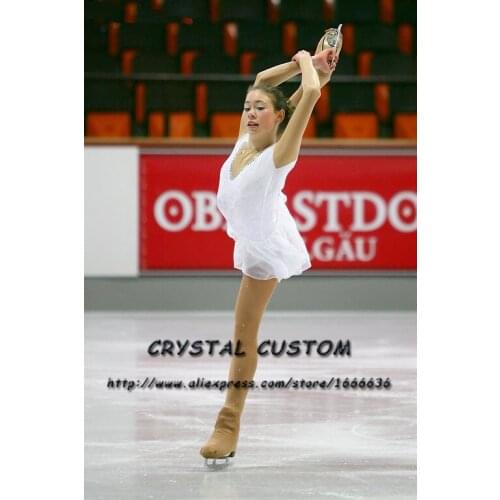 Ice Figure Skating Dresses For Girls Graceful New Brand Kids Competition Figure Skating Dress Custom DR3983