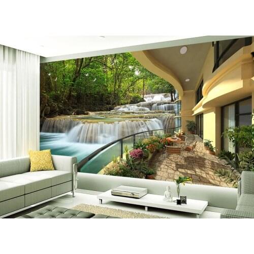 Mural 3d wallpaper 3d wall papers for tv backdrop balcony 3d stereoscopic wallpaper Home Decoration