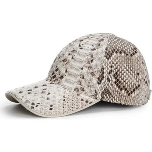 Hongqiangyin new pattern Import Python skin Hat leisure fashion peaked cap Unisex women men snake cap