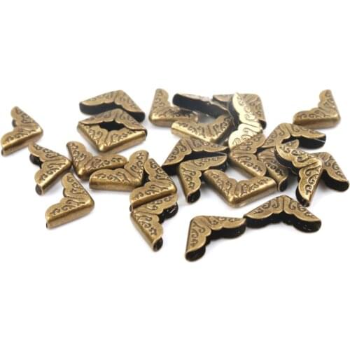 Metal Corners For Books Scrapbooking Photo Albums Menus Corner Protectors Metal Crafts DIY Ornament 9x9x2mm 100pcs MZ335