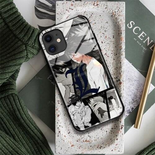 DEATH NOTE L Lawliet Soft Silicone for IPhone Se 6 6s 7 8 Plus X XR XS 11 12 Mini Pro Max Glass TPU Phone Case Cover Shell