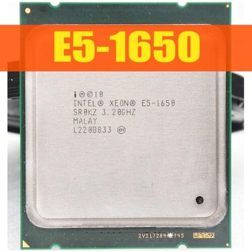 Xeon E5-1650 Six-Core Processor 3.2GHz 8GT/s 12MB 12 threads LGA 2011 CPU CPU 100% normal work