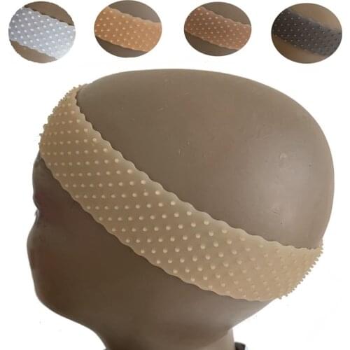 Transparent Silicone Wig Headband Soft Drop-Shaped Elastic Band Lace Wig Grip Hair Extension Sports Silicon