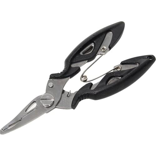 Stainless Steel Fishing Tackles Outdoor Lure Fishing Portable Tools Fish Lip Plier Scissors Fishing Plier Scissor Hook Remover