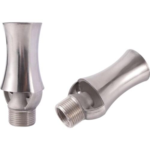 1/2" Female Thread 3/4" Male Thread Stainless Steel Ice Tower Cedar Fountain Nozzle Garden Pond Outdoor Straight Jet Fountain