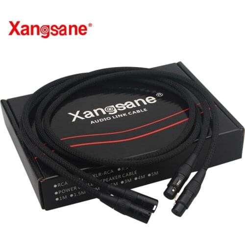 Xangsane XS-601Ag high fidelity 6N oxygen-free copper XLR balanced audio cable gold-plated male to female microphone mixer cable
