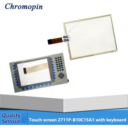 Touch screen for AB 2711P-B10C15A1 2711P-B10C15A2 2711P-B10C6A6 2711P-B10C6A7 PanelView Plus CE1000 with Membrane keypad
