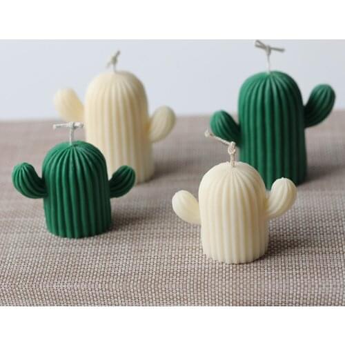 3D Cactus Silicone Mold Succulent Plants Handmade Candle Mouler DIY Mousse Chocolate Mould Kitchen Accessories