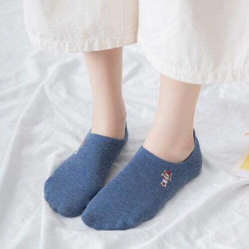 Of Silicone Female Non-Slip Invisible Socks Summer Lot Solid Color Ankle Boat Socks Female Soft Cotton Slippers Socks Womens