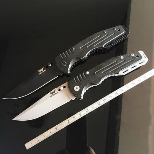 1pc Watchman folding knife High quality Pocket knives Tactical survival tool folder blade G10 440c steel EDC Collection