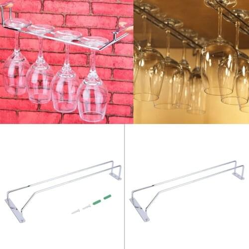 Glass Cup Hanger + Screws Set Chrome Plated Wine Champagne Glass Cup Hangers perfect for home bars and restaurants