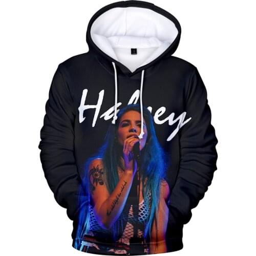 Singer Halsey 3D Hoodie Men Fashion Women Kpop Sweatshirt Casual Boys Childies Hoodies Plus Size Clothing Streetwear Cool Hoodie