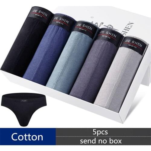 5Pcs/lot Breathable Mens Underwear New Briefs Men 100% Cotton Mens Bodysuit Male Comfortable Solid Underpants Male panties