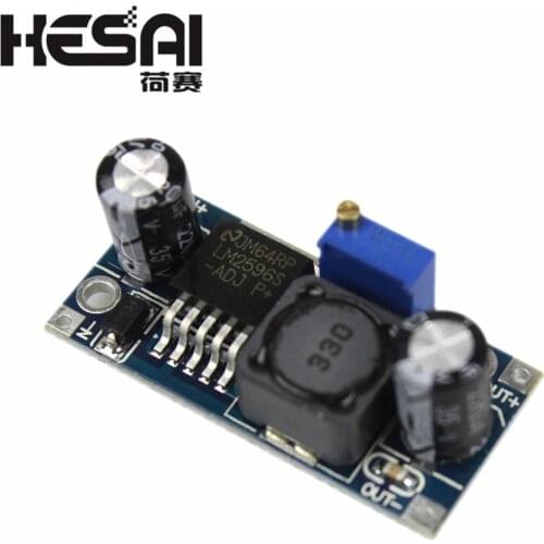 Smart Electronics LM2596 LM2596S ADJ DC-DC Step-down Module 5V/12V/24V Adjustable Voltage Regulator 3A(Blue)