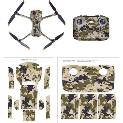 Waterproof DJI Air 2S Drone Stickers Colorful PVC Skin for DJI Air 2s Drone Remote Controller Battery Sticker Set Accessories