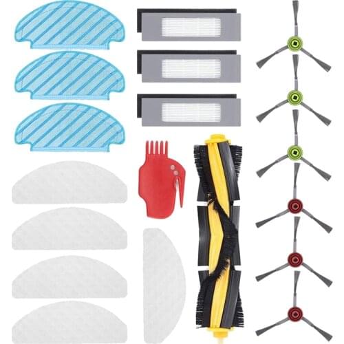 Replacement Parts Brush Dust Bag Filters Mop Cloth Kit for Ecovacs Deebot OZMO T8,Robot Vacuum Cleaner Accessories