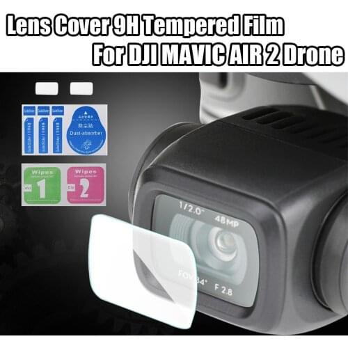 2/3PCS Camera Lens Protector Case Cover 9H Tempered Glass For DJI MAVIC AIR 2 Drone aircraft camera AIR2 Protective Film #515