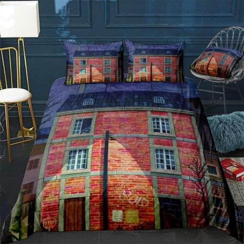 Amsterdam Quilt Cover Pillowcase 3Piece Comforter Bedding Set With Pillow Case Single Double Duvet Cover Home Decora