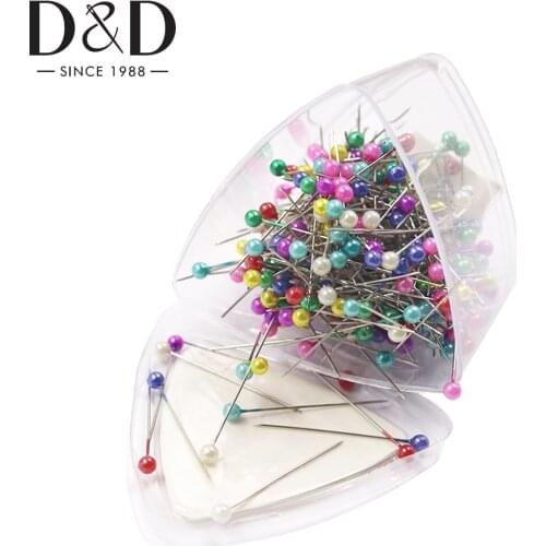 300pcs/box Round Pearl Headed Pins Quilting Pins Dressmaker Pins for DIY Localization Needle Weddings Crafts Sewing Accessory