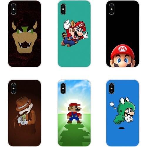 For Xiaomi Redmi Note 3 4 5 6 7 8 Pro Mi Max Mix 2 3 2S Pocophone F1 Accessories Phone Shell Covers Super Mario