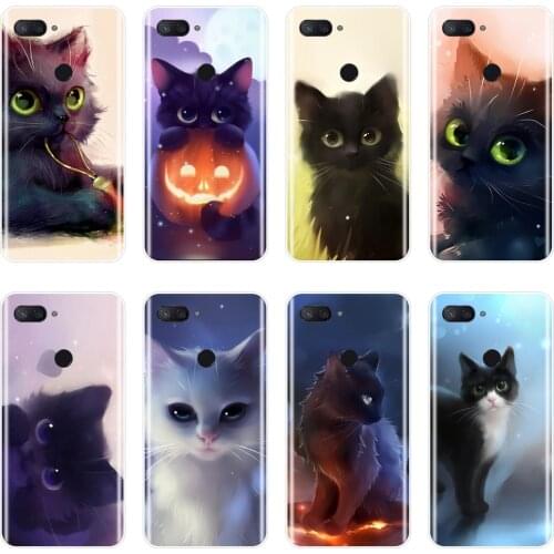 Cute Cat Phone Case For Xiaomi MiA1 MIA2 Mi8 Soft Silicone Back Cover For Xiaomi Mi A1 A2 Lite 8 SE 5 5C 5S 5X 6 6X Plus Case