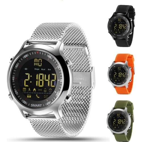 Digital Smart Watch EX18 IP67 Waterproof Support Call and SMS alert Pedometer Sports Activities Tracker Wristwatch Smartwatch