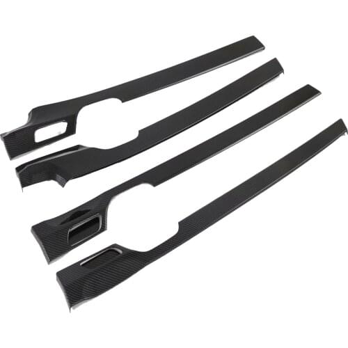 For Hyundai Palisade 2020 2021 Carbon Fiber Car Interior Door Armrest Handle Strips Cover Stickers Car Styling Accessories