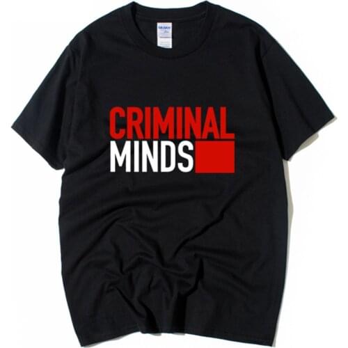 Criminal minds logo couple clothes man boys male o-neck short-sleeve T-shirt